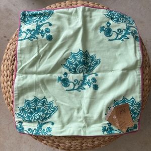 NWT! Indian Hand Block Printed Pillow Cover